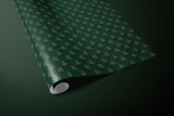 Deep Green Holly Wrapping Paper, Gloss or Matte Finish Elegant Luxury Christmas Gift Wrap