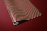 Burgundy and Gold Striped Wrapping Paper, Elegant Luxury Gift Wrap for Christmas, Holidays, Birthdays and Special Occasions