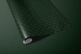 Green Reindeer Wrapping Paper | Luxury Woodland Christmas Wrap