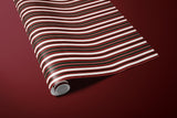 Red & Green Stripe Wrapping Paper, Gloss or Matte Finish Elegant Luxury Christmas Gift Wrap