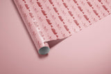Pink Whimsical Christmas Wrapping Paper | Playful Holiday Wrap