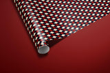 Luxury Argyle Wrapping Paper, Elegant Red, Navy and Cream Plaid Gift Wrap, Classic Christmas and Year-Round Packaging