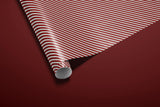 Red Candy Cane Stripe Wrapping Paper, Gloss or Matte Finish Elegant Luxury Christmas Gift Wrap