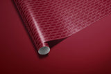 Cherry Gift Wrapping Paper | Burgundy Elegant Gift Wrap with Minimalist Cherry Stripe Pattern | Luxury Holiday & Birthday Wrap