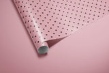 Pink Polka Dot Wrapping Paper | Chic Birthday & Valentine Gift Wrap