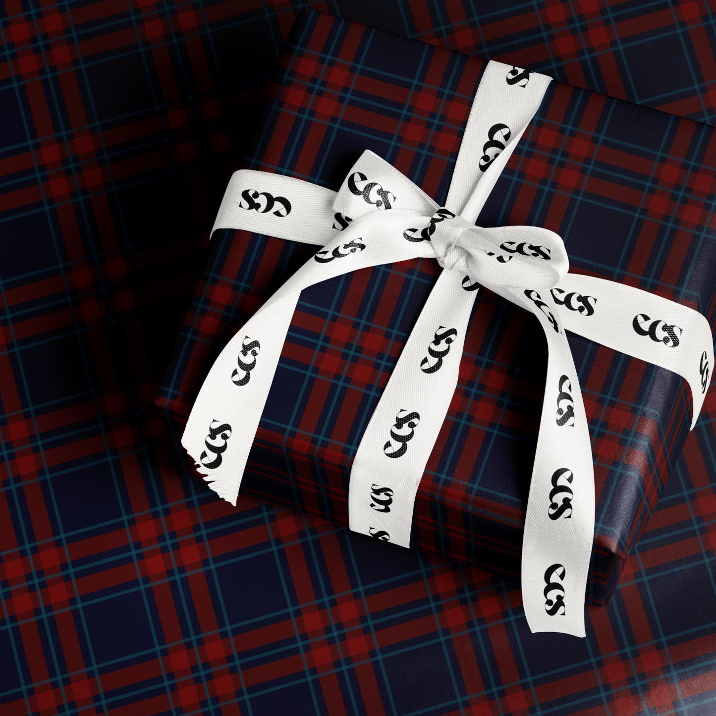 Navy & Red Tartan Plaid Wrapping Paper | Heritage Christmas Wrap