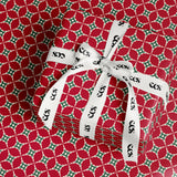 Festive Christmas Icon Wrapping Paper | Green Holiday Gift Wrap