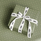 Sage Green Star Wrapping Paper, Gloss or Matte Finish Elegant Luxury Christmas Gift Wrap