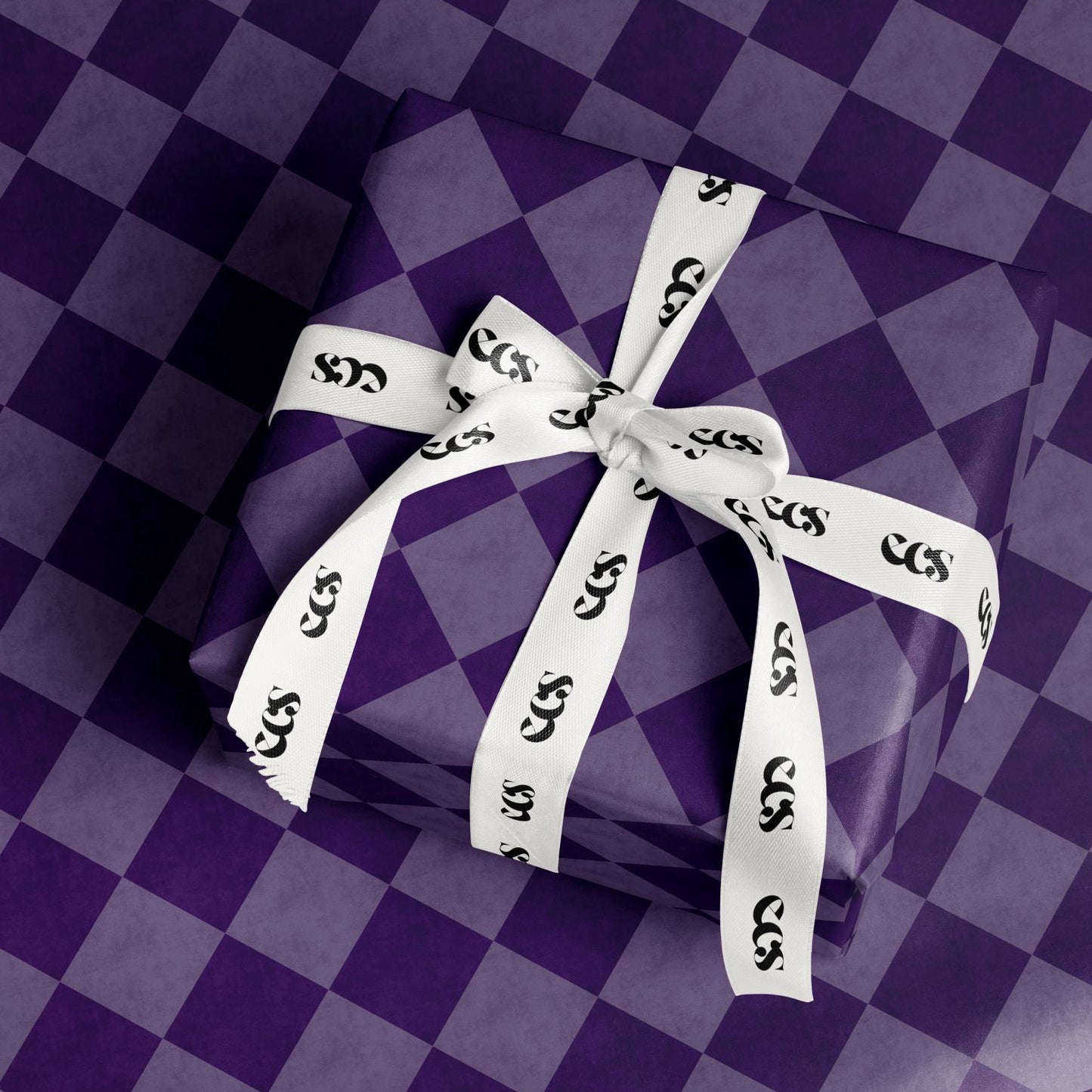 Purple Argyle Wrapping Paper | Halloween & Gothic Gift Wrap