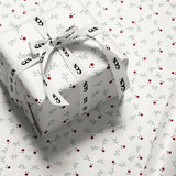 Reindeer Wrapping Paper with Red Nose & Antlers | Rudolph Christmas Gift Wrap Sheets | Festive Holiday Packaging