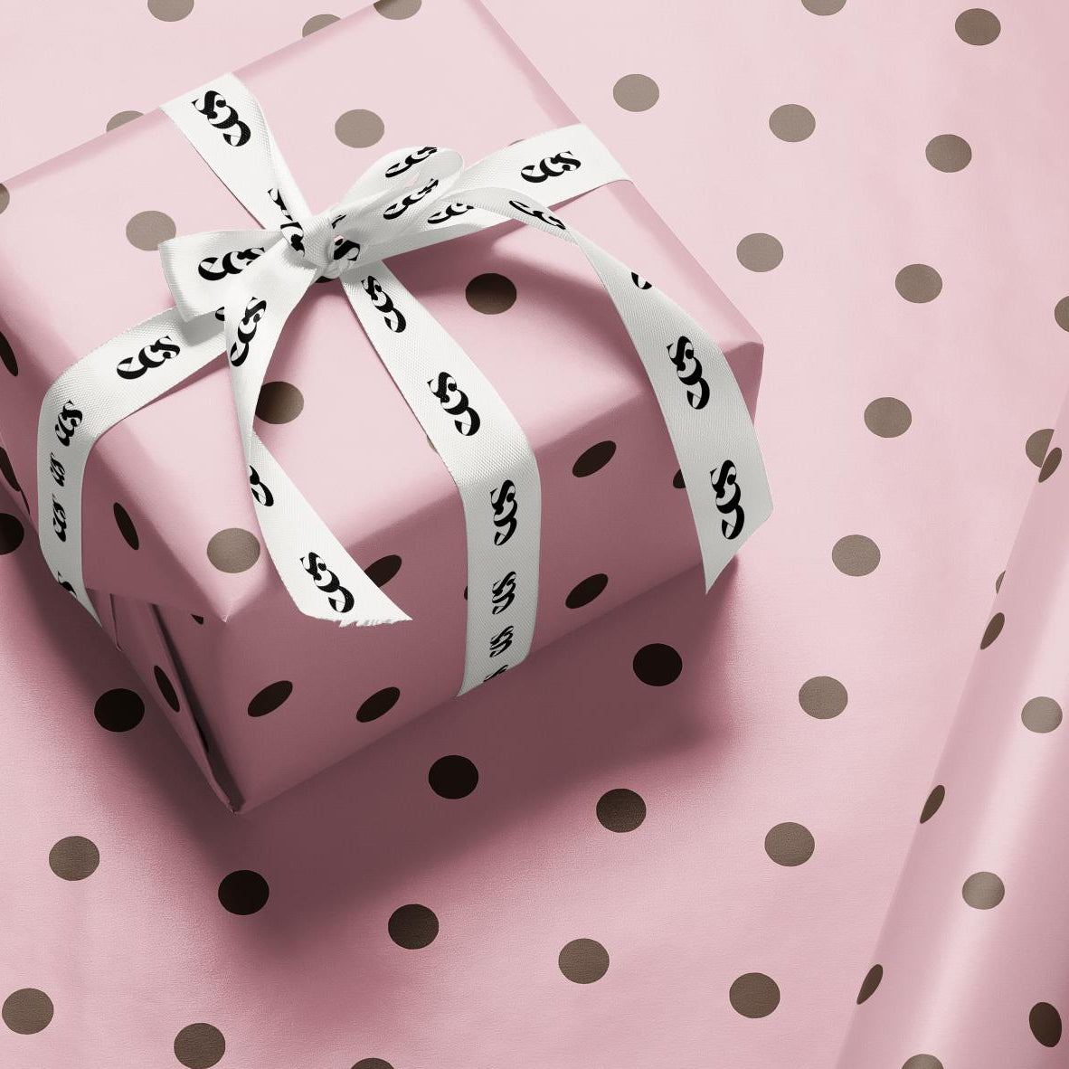 Pink Polka Dot Wrapping Paper | Chic Birthday & Valentine Gift Wrap