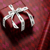 Luxury Argyle holiday wrap Wrapping Paper, Elegant Burgundy & Red Diamond Gift Wrap, Holiday, Wedding and Year-Round Packaging