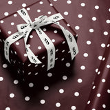 Brown Polka Dot Gift Wrapping Paper, Classic Dot Pattern Wrap Sheet in Glossy or Matte Finish, Great for Fall Gifting and Year-Round Use
