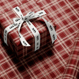 Red Tartan Plaid Wrapping Paper | Traditional Christmas Gift Wrap