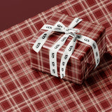 Red Tartan Plaid Wrapping Paper | Traditional Christmas Gift Wrap