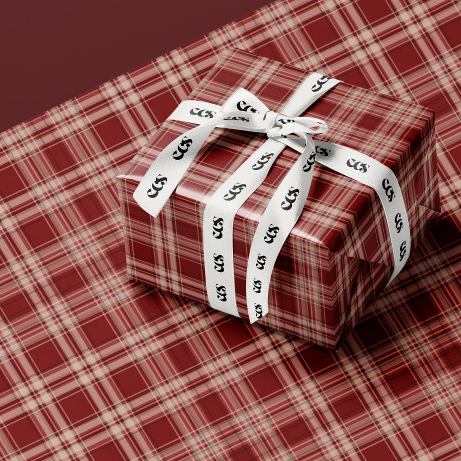 Red Tartan Plaid Wrapping Paper | Traditional Christmas Gift Wrap