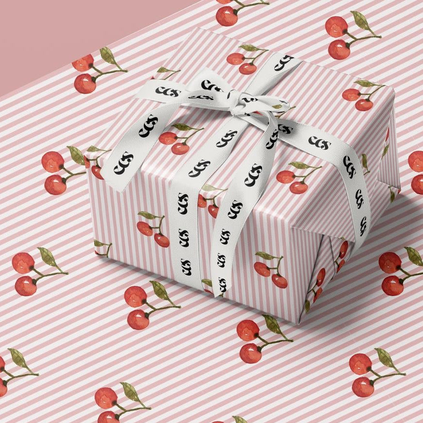 Cherry Blossom Wrapping Paper | Delicate Spring Floral Gift Wrap