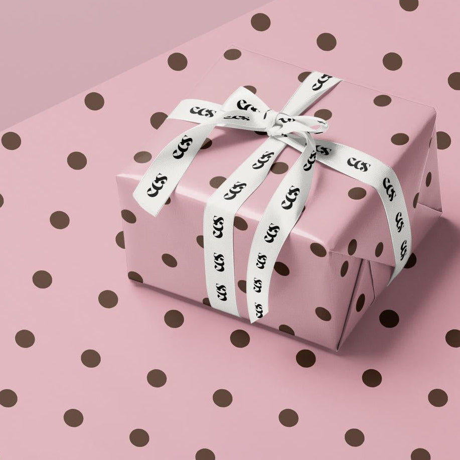 Pink Polka Dot Wrapping Paper | Chic Birthday & Valentine Gift Wrap