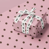 Pink Polka Dot Wrapping Paper | Chic Birthday & Valentine Gift Wrap