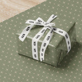 Sage Green Star Wrapping Paper, Gloss or Matte Finish Elegant Luxury Christmas Gift Wrap