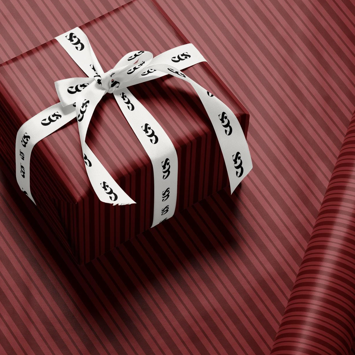 Elegant Striped Wrapping Paper, Holiday Gift Wrap, Birthday Wrap, Christmas Wrapping Paper, Luxury Gift Packaging, Decorative Paper